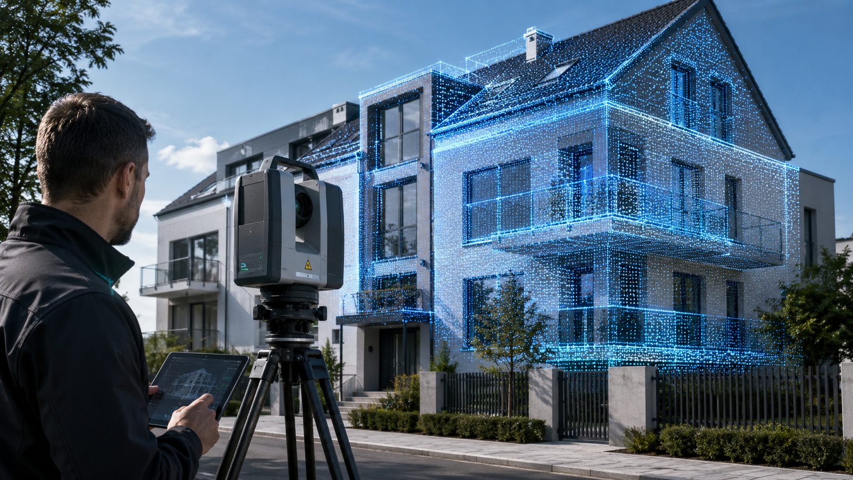 Scanare Laser 3D cladiri civile si rezidentiale